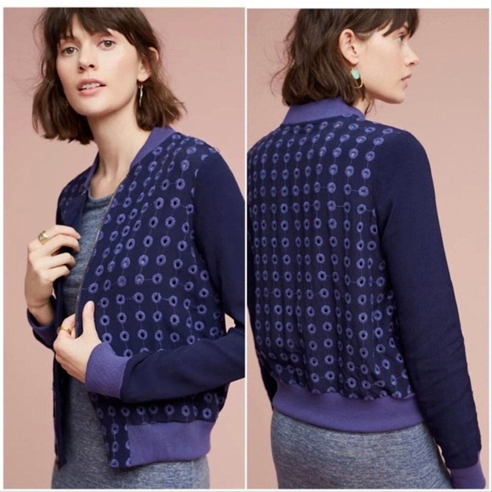 Amadi Eyelet Bomber Jacket
